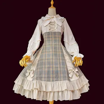 Sjećanje na starom dnu ~ Elegantan Checkered haljina Lolita JSK od Infanta