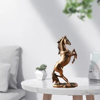 Skulptura konja kipovi životinja smole skakanje za ukrašavanje stola ukras doma dekor