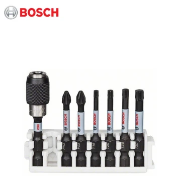 Skup bitova Bosch 2608522327 otporan na padove spiralno svrdlo za Крестовина 50 mm Set od 7 predmeta (PH2, PZ2, T15, T20, T25, T30 + produžni kabel)