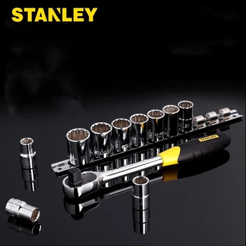 Stanley 11шт 1/2 kvadratnom pogon 12 stepeni skup utični glava 60 zubaca visoki okretni moment храповой ključ set mehanike kombinirani alati ključa