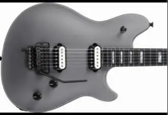 Stealth siva mat izgleda vuk električna gitara Crno drvo vrat 22 lada bijele umetanje Visoke kvalitete tremolo bridge crnci kartice