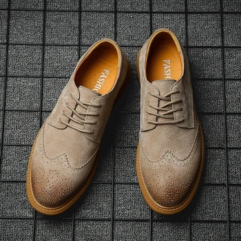 Svakodnevni Kožna Muška obuća-Oxford 2022, nova Klasična cipele s rupom tipa 