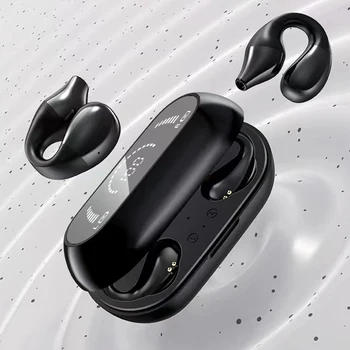 TWS Bežične Bluetooth 5,2 Slušalice S Kopčom Za uši, Slušalice, Led Digitalni Zaslon, Sportske Slušalice, Stereo Otvorene Slušalice, Slušalice Za Vožnju, Novi