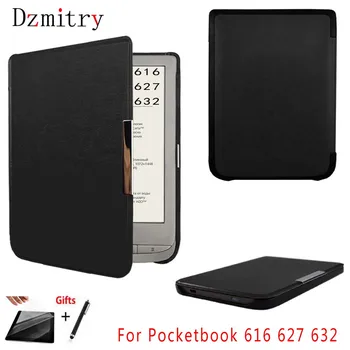 Tanki Magnetski torbica za Pocketbook 627 616 632 funda PocketBook Touch Lux 4 Basic Lux 2 Touch HD 3 torbica za čitanje e-knjiga + Film + ručka