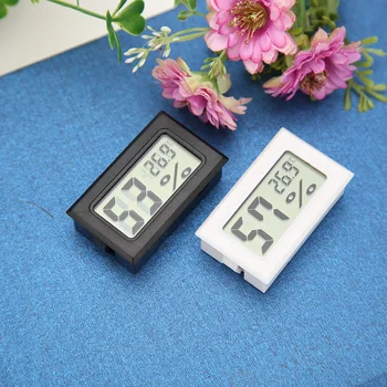 Termometar Hygrometer Osjetnik Sobne Temperature U Prostoriji Mini Digitalni LCD Mjerač Temperature Vlage vremenska stanica sa Satom