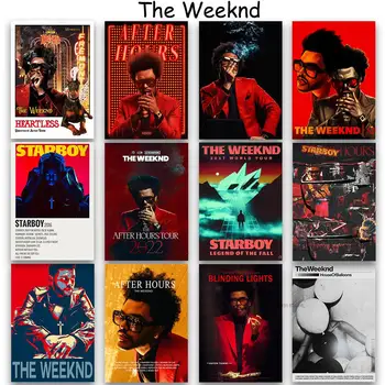 The Weeknd Dnevni boravak Plakata, Papir, Kraft Papir Spavaća soba i Bar Plakat Kafić Ukras Kuće Umjetnička Slika 2022 Spavaća soba s Javnošću