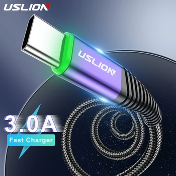 USLION 3A Kabel Za Brzo Punjenje Micro USB Kabel, Android, Mobilni Telefon, USB Type C Kabel Za Xiaomi Redmi Note 10 Mi Mix 4 Samsung