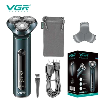 VGR Novi električni aparat za brijanje Učinak 3D Plutajući Britva Vodootporne Britva Men ' s Razor Profesionalni Trimer Za Bradu, USB Punjiva V-310
