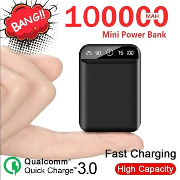 Vanjski Hitne Vanjska Baterija od 100.000 mah Mini Prijenosni Power Bank S Dva USB Power Bank Za Xiaomi Samsung Lphone