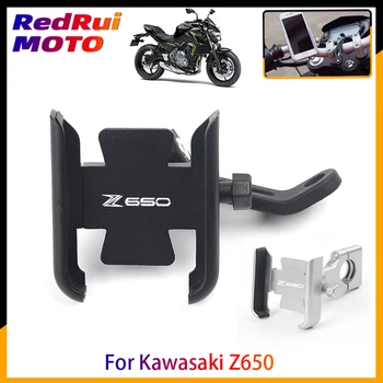 Za Motocikl Kawasaki Z650 Z 650 CNC Aluminijski Držač Mobilnog Telefona, GPS Navigator retrovizor Volan Nosač Pribor