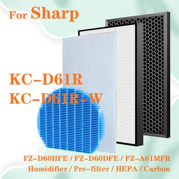 Za Sharp KC-D61R-W kc d61rw Filter za pročišćavanje zraka Zamjena HEPA Ugljeni Filter FZ-D60HFE FZ-D60DFE Filter Vlaženje FZ-A61MFR