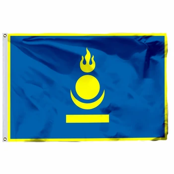 Zastava Mongolsko Carstvo 60x90 cm 3x5 metara 21x14 cm Banner 90x150 cm 100D Poliester Dual Прошитый Visoke Kvalitete Besplatna Dostava