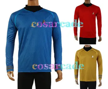 Zvijezda U Tamu Trek Kapetan Kirk/Govorio Košulja Ikonu u obliku slova Haljina Cosplay Odijelo Plava Verzija Veličina XS-XXXL