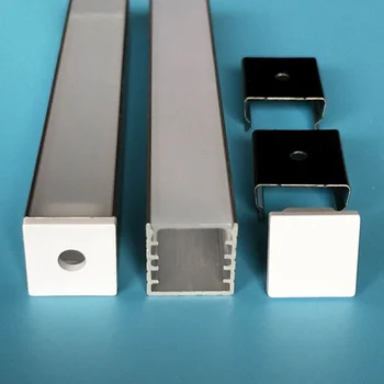 vruće prodaju novi dolazak led trake aluminijski profil s poklopcem i čepovima i klipovi za led panela i led linearnog svjetlosti